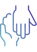 reaching out icon